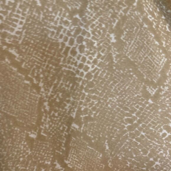 Adrienne Size M Tan Snake-print Cardigan Shrug - Picture 4 of 6